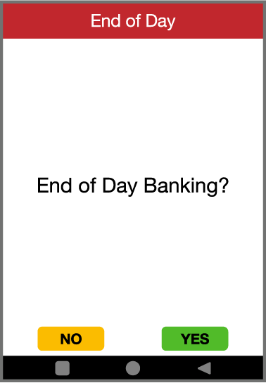 DX8000 screenshot End of day banking?