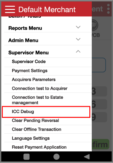 DX8000 screenshot ICC debug