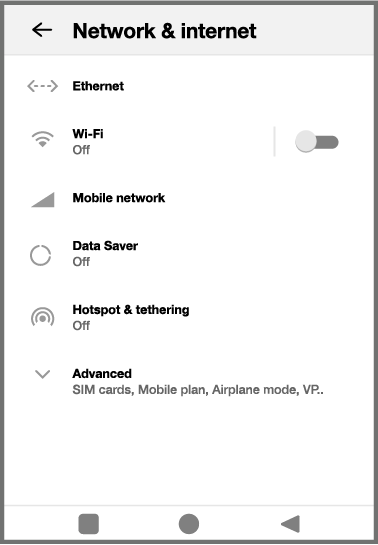 DX8000 screenshot Network and Internet