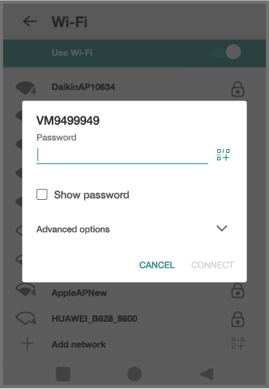 DX8000 screenshot wifi password