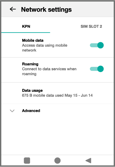 DX8000 screenshot Network settings view