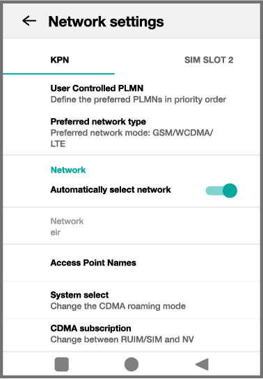 DX8000 screenshot more network settings