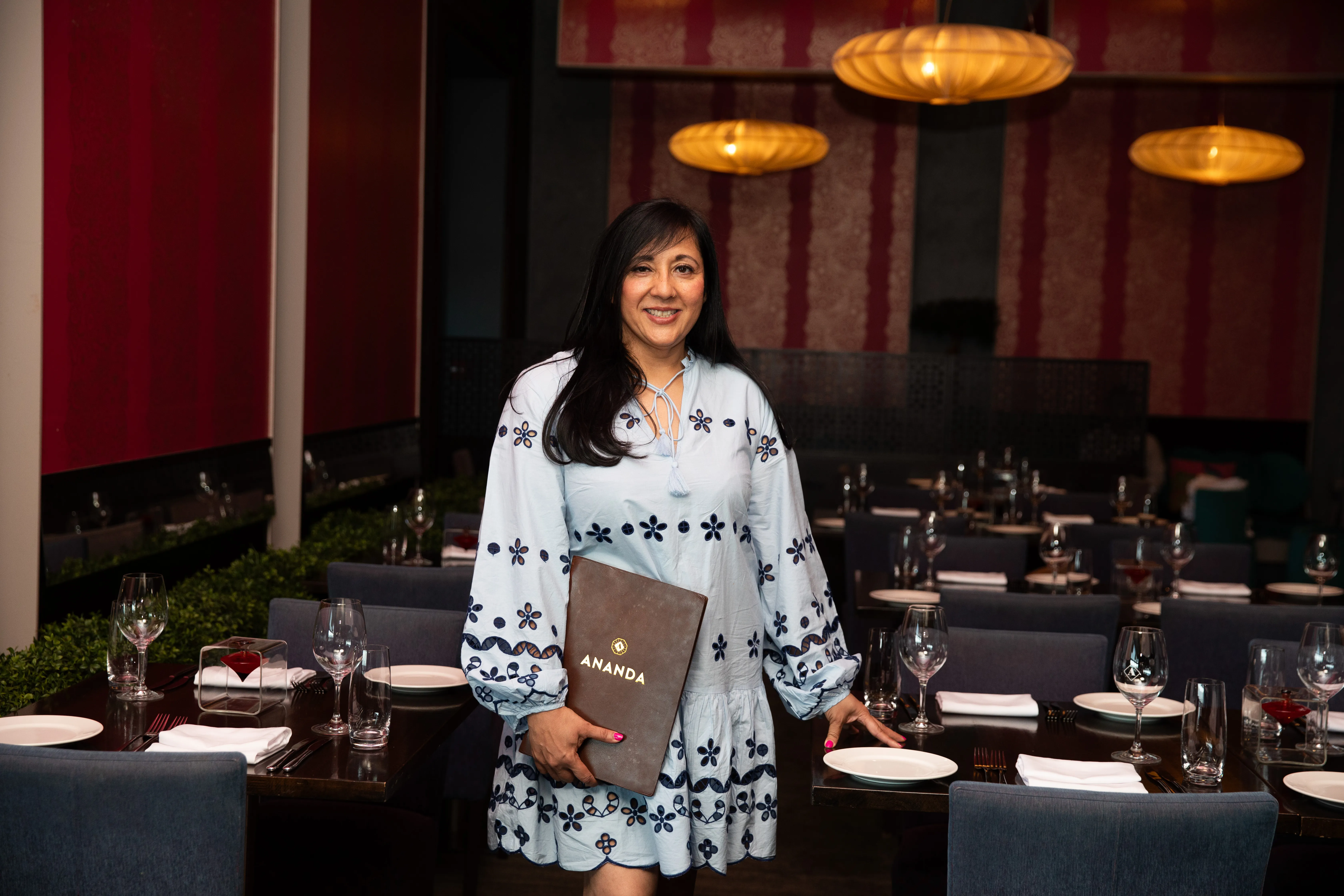 Pictured is Rupa Dewan, director of the Jaipur restaurant group, in Ananda restaurant
