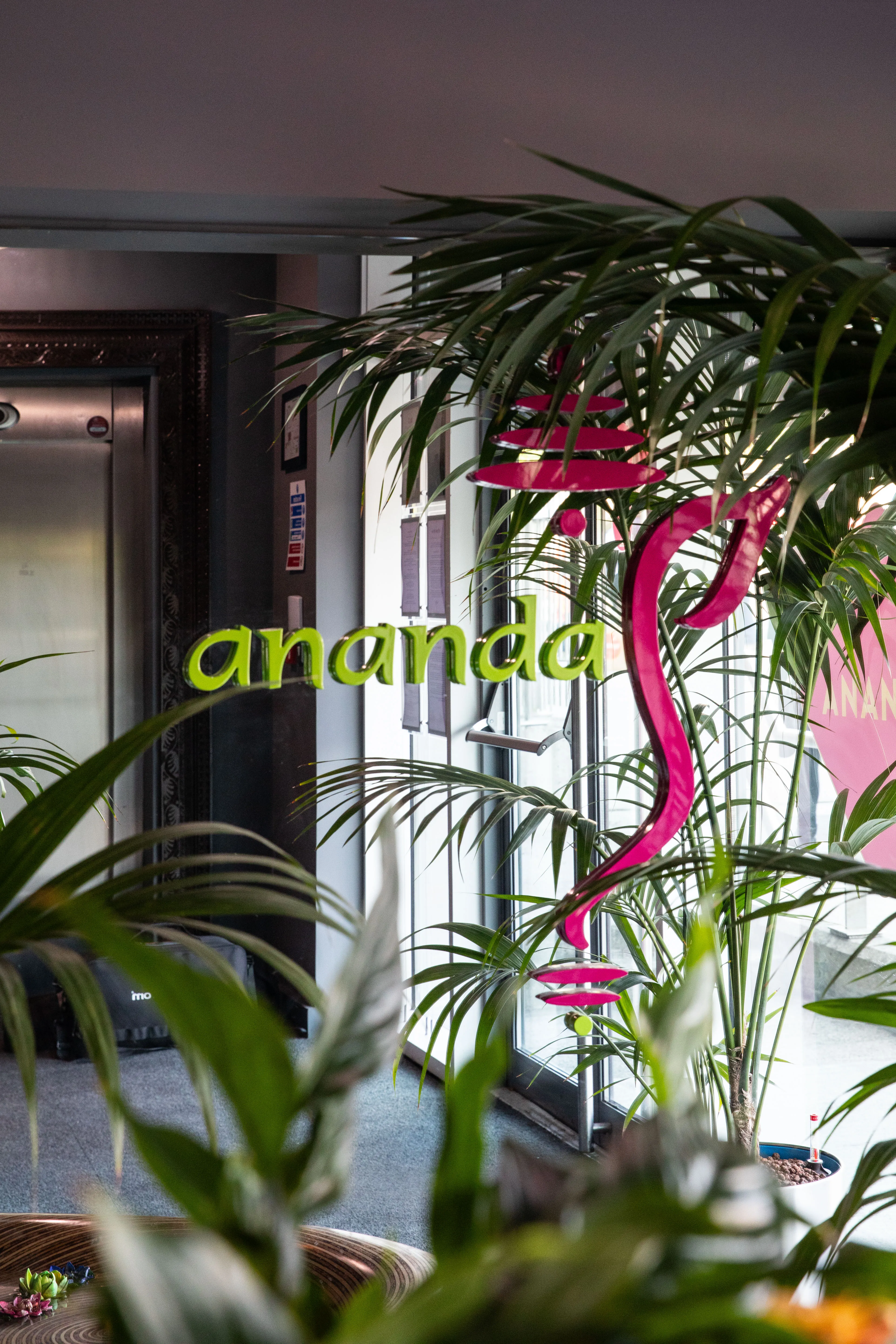 The entrance to Ananda restaurant in Dundrum, Dublin